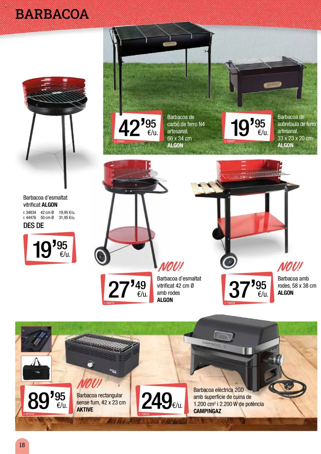 Bonpreu - Catálogo de camping y jardín │ válido desde el 18.03.2025 | Página: 18 | Productos: Barbacoa