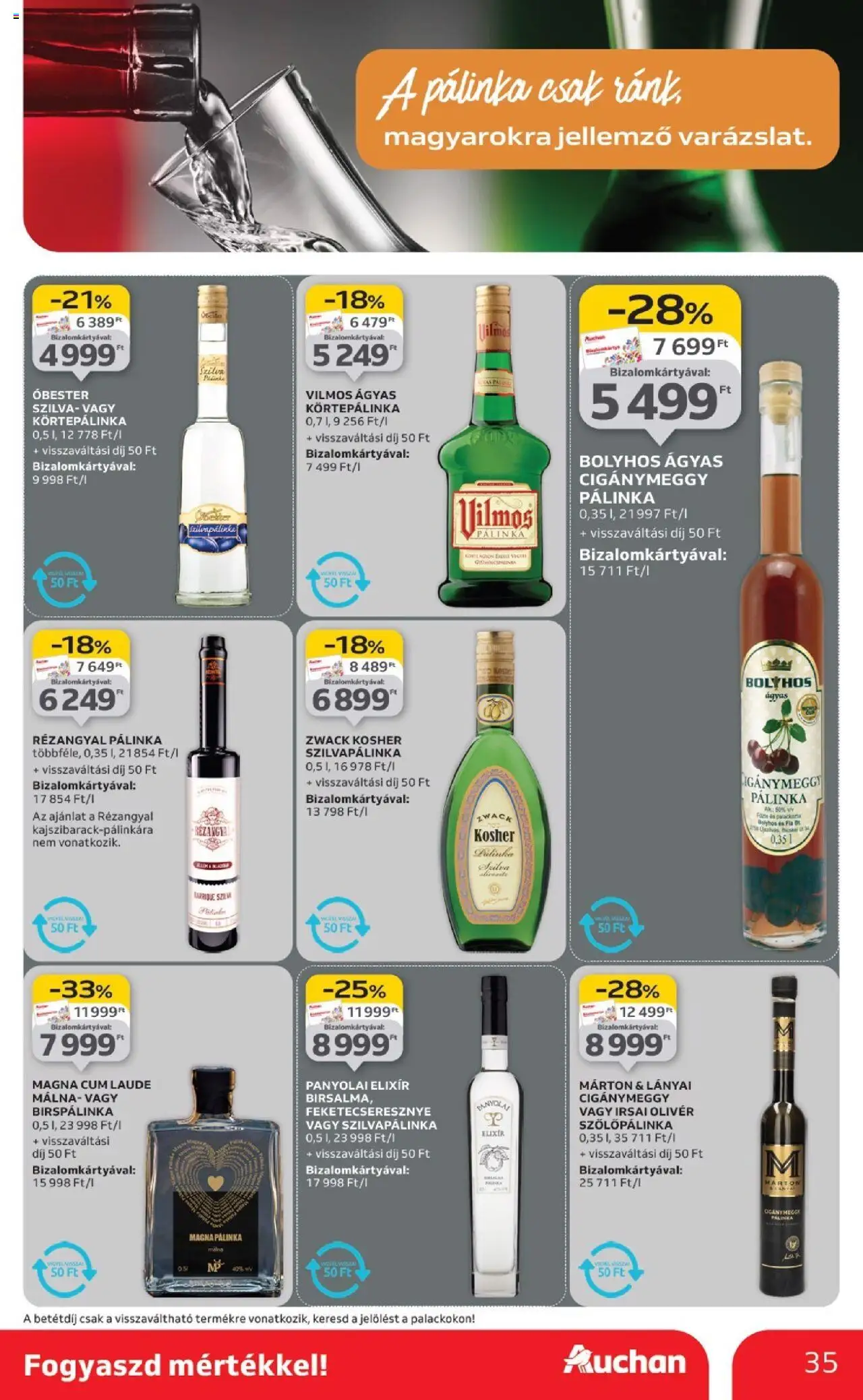Auchan akciós ujság - amely érvényes a következő dátumtól: 02.10.2025 | Oldal: 35 | Termékek: Málna, Szilva, Szilvapálinka, Só