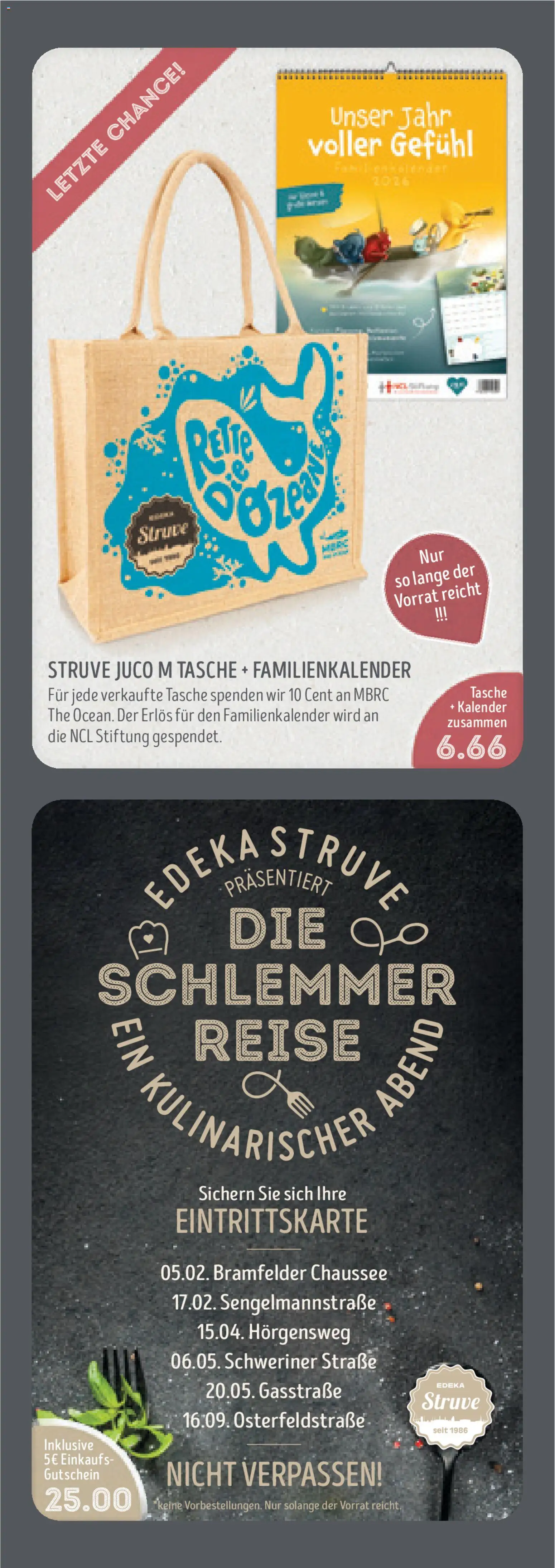 Edeka Struve Prospekt 	 – gültig ab 19.01.2026 | Seite: 20 | Produkte: Tasche