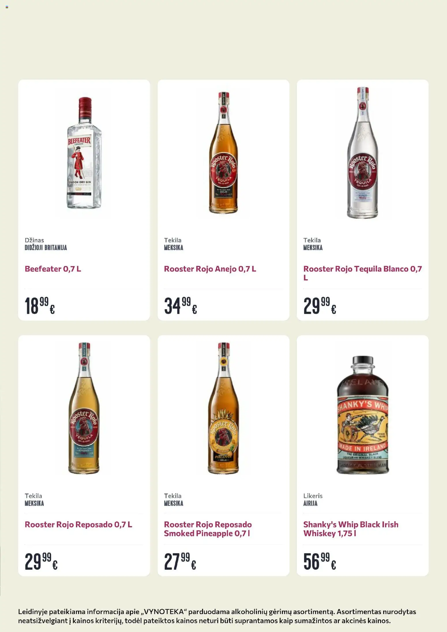 VYNOTEKA akcijos nuo 09.03.2026 | Puslapis: 12 | Prekių: Džinas