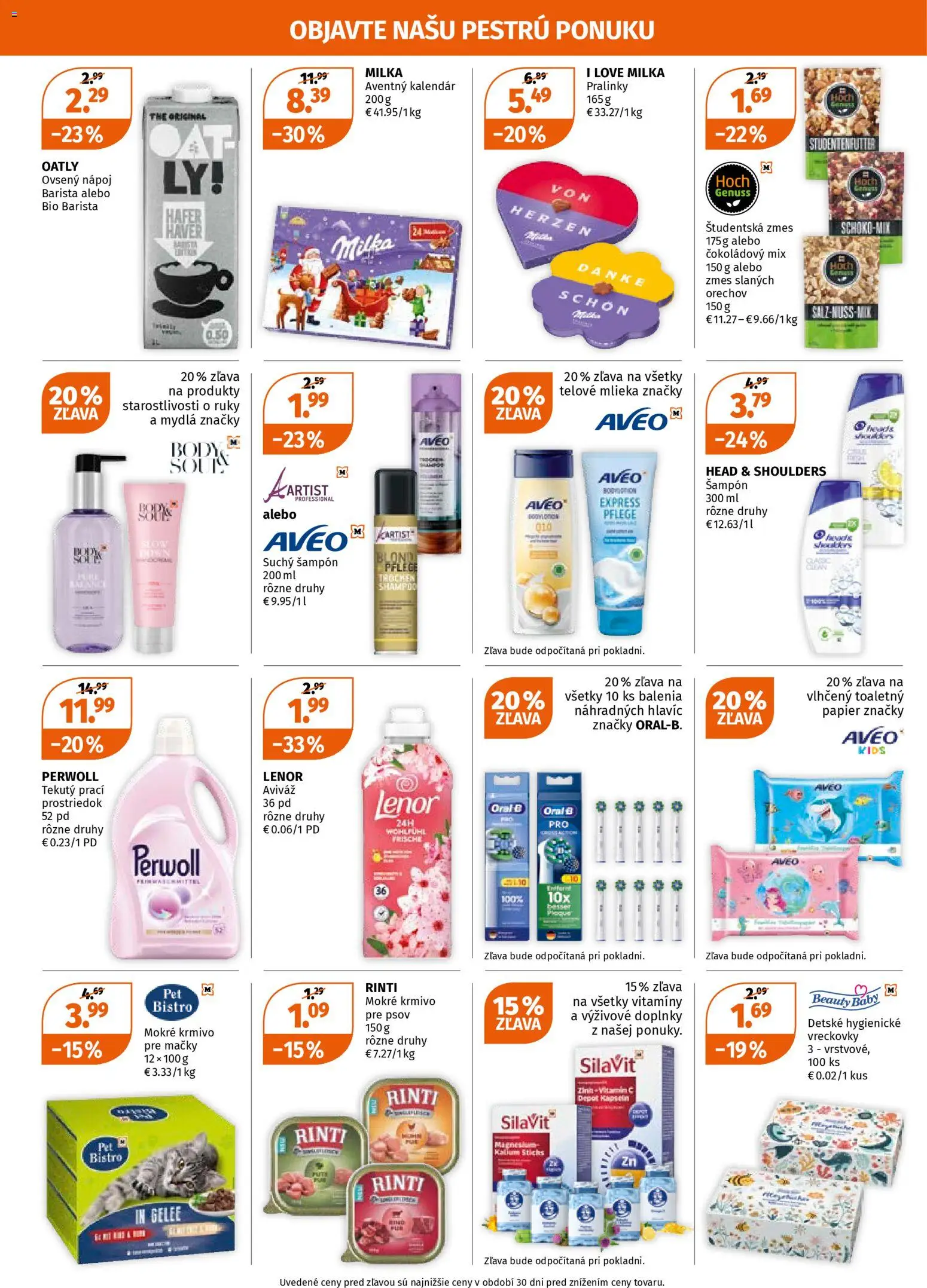 Nové Müller akcie – leták je platný od 13.11.2025 | Strana: 2 | Produkty: Barista, Aviváž, Head & Shoulders, Lenor