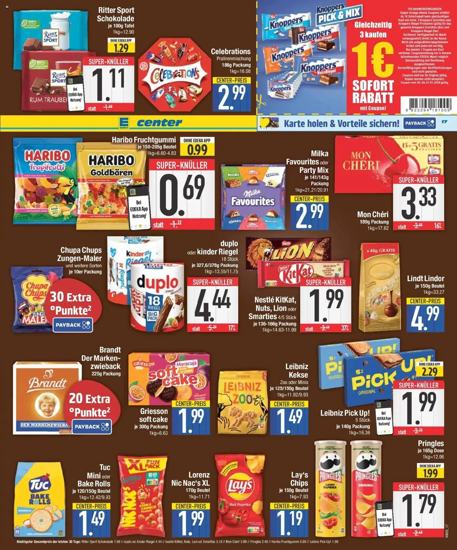 Edeka prospekt Krumbach	 – gültig ab 26.01.2026 | Seite: 21 | Produkte: Haribo, Schokolade, Smarties, Celebrations