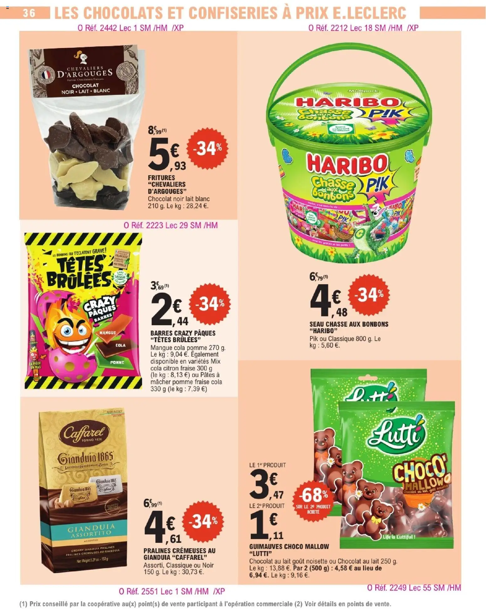 {H1} | Page: 36 | Produits: Fraise, Mangue, Chocolat, Pâtes