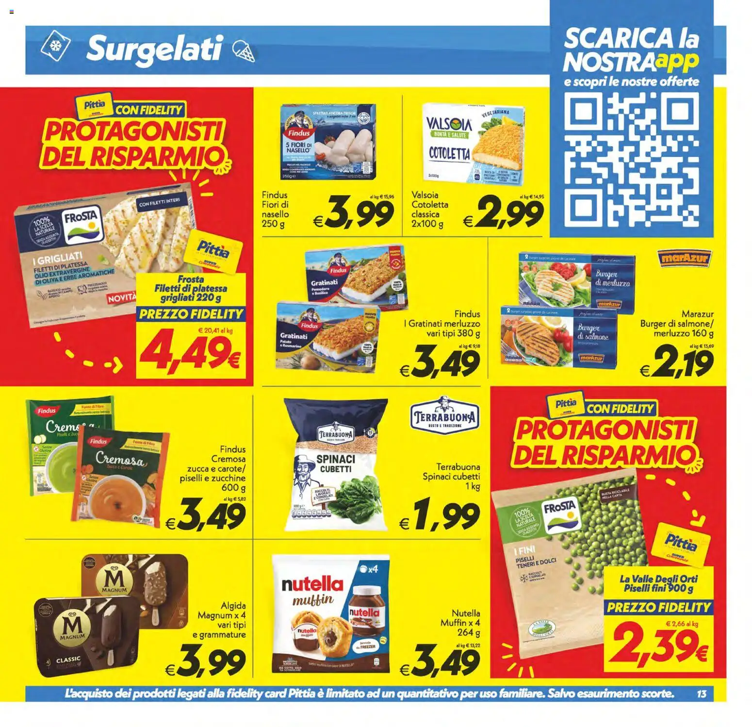 Volantino SuperConveniente del 24.02.2026 | Pagina: 13 | Prodotti: Salmone, Merluzzo, Carote, Muffin