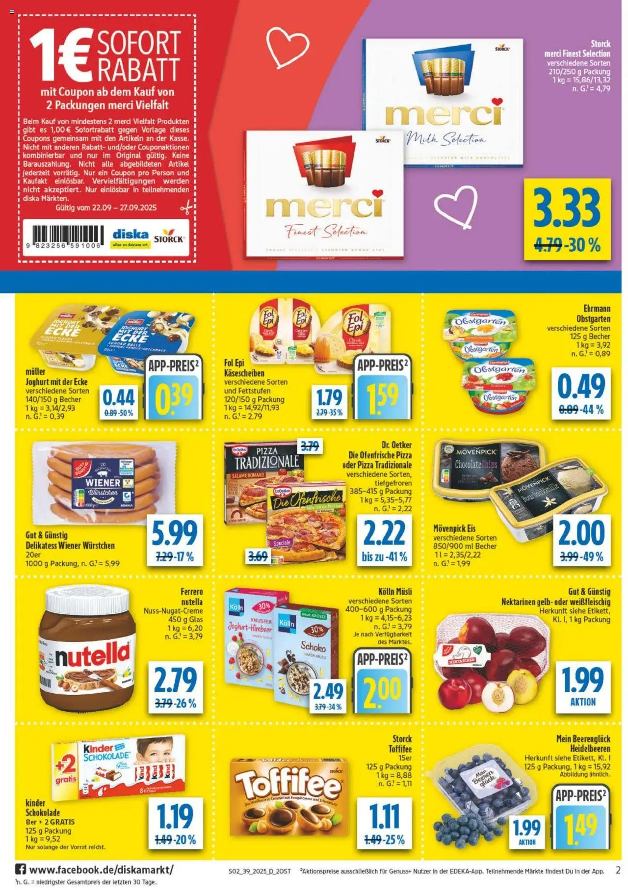 Diska - diska Angebote Sachsen-Thüringen KW39 – gültig ab 22.09.2025 | Seite: 2 | Produkte: Wiener wurstchen, Kolln, Ofenfrische, Schal