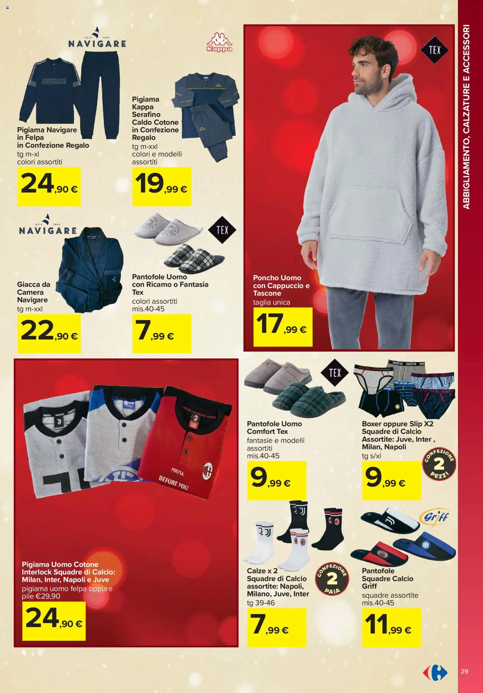 Volantino Carrefour del 13.11.2025 | Pagina: 29 | Prodotti: Giacca, Pigiama, Slip, Cappuccio