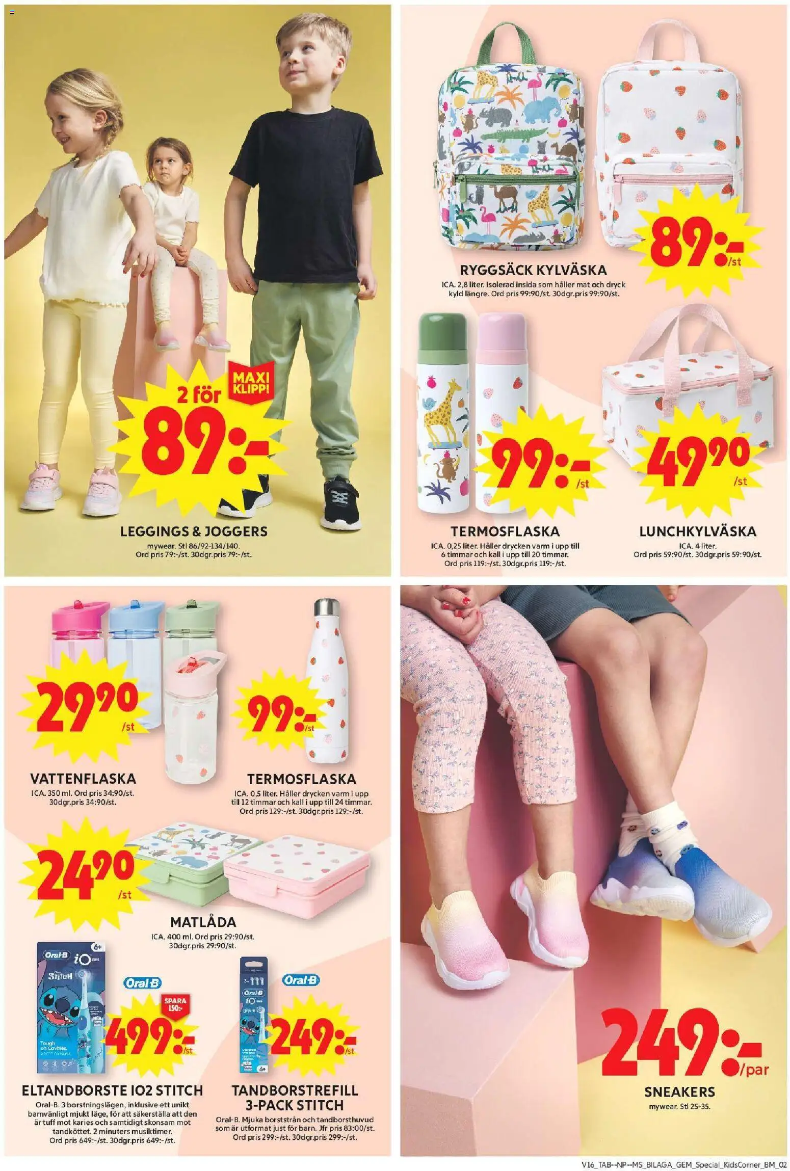 ICA Maxi reklamblad aktuell från 13.04.2026 | Sida: 13 | Produkter: Eltandborste, Ryggsäck, Matlåda, Kylväska