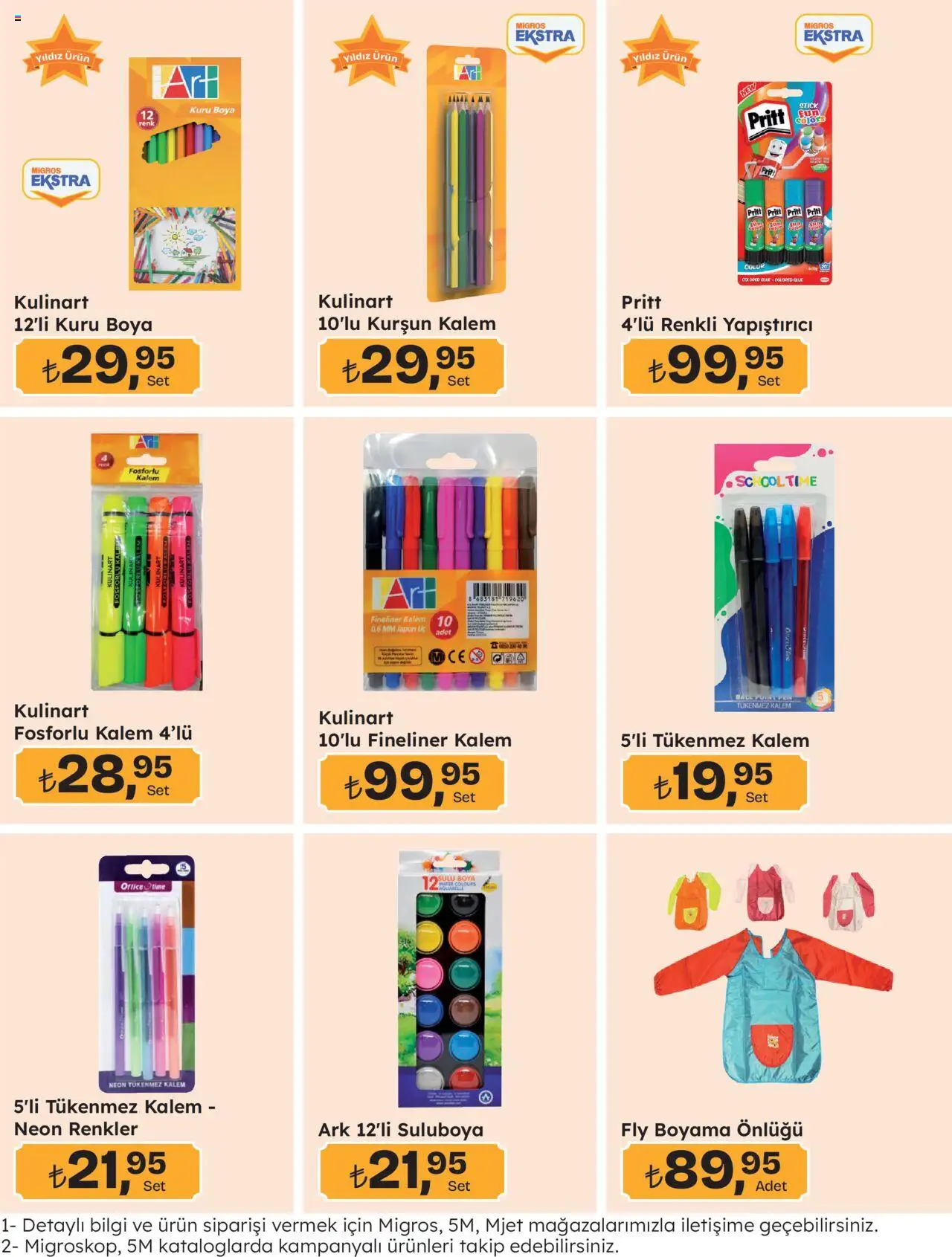 Migros Katalog - Migros Jet Dijital - 21.08.2025 tarihinden itibaren geçerlidir | Sayfa: 7 | Ürünler: Kurşun kalem, Tükenmez kalem, Sulu boya, Boyama önlüğü