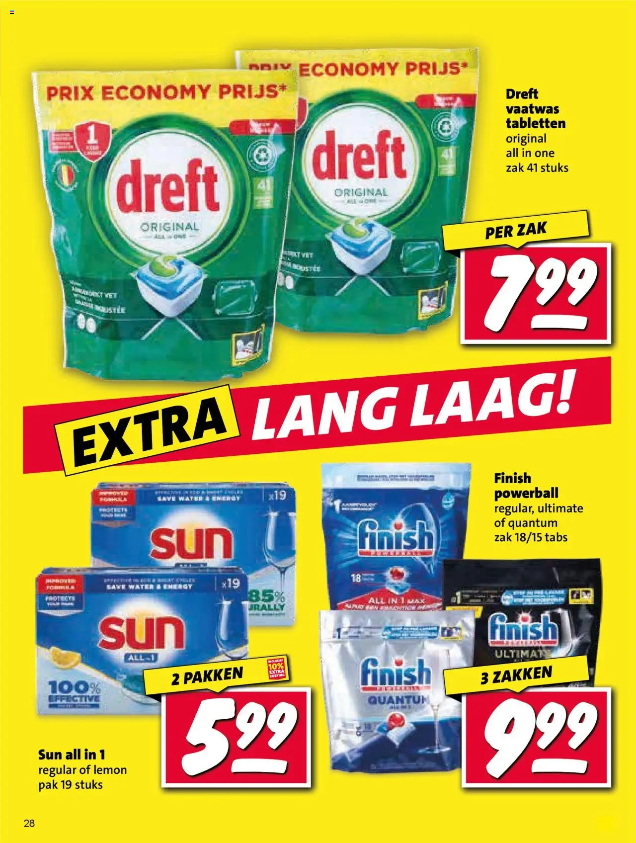 {H1} | Pagina: 28 | Producten: Vaatwas tabletten, Zak, Festék
