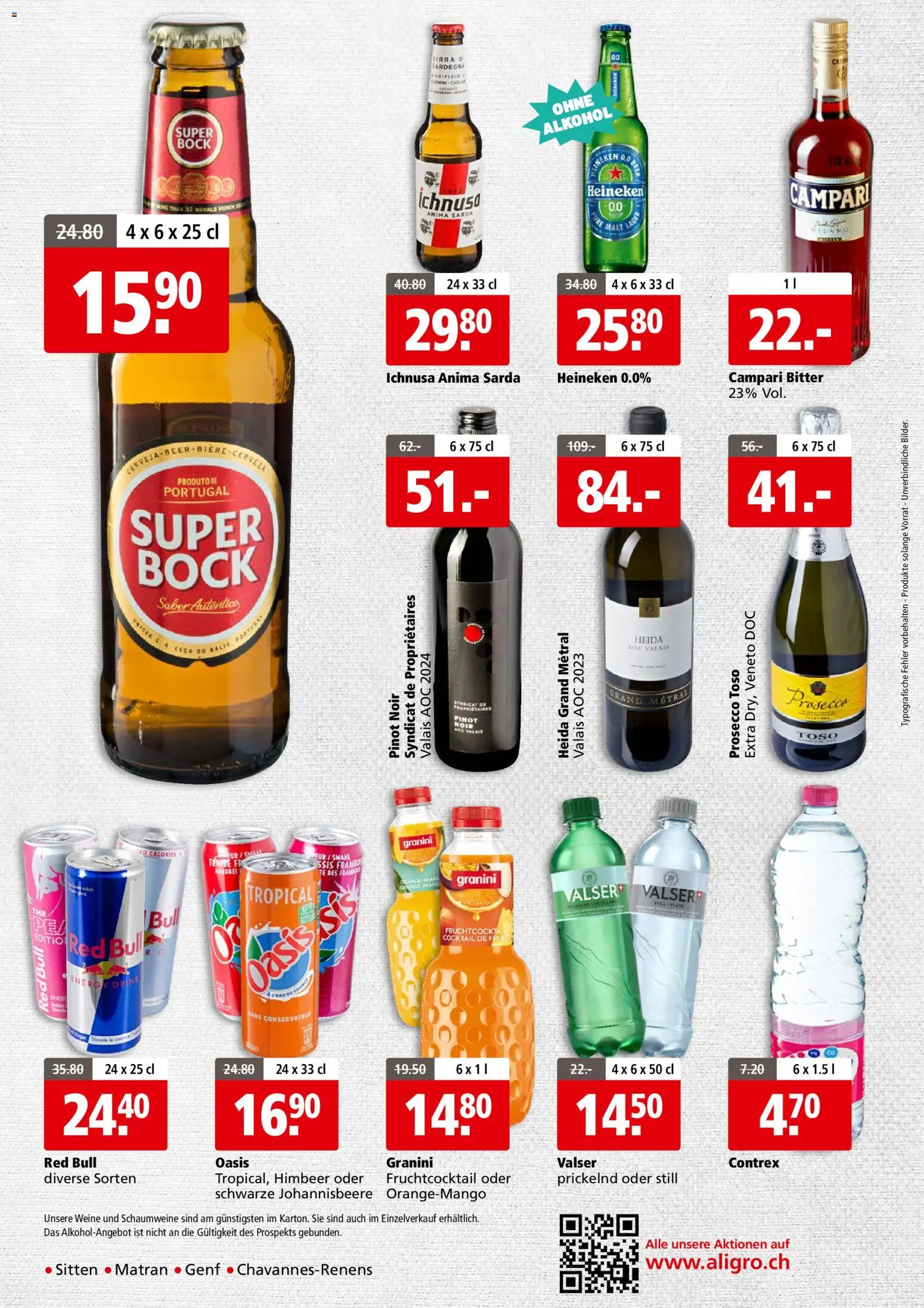 Aligro aktionen Business Chavannes, Matran, Genf, Sitten – gültig ab 02.03.2026 | Seite: 4 | Produkte: Red bull