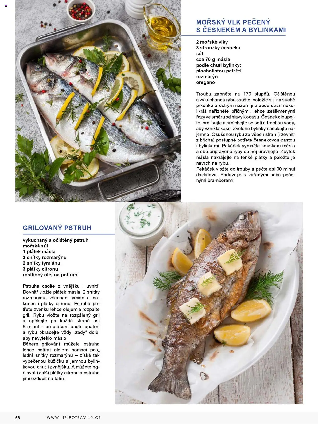 Jip katalog ryby 2024/25 od 30.12.2024 | Strana: 58 | Produkty: Ryby, Gril, Petržel, Pstruh