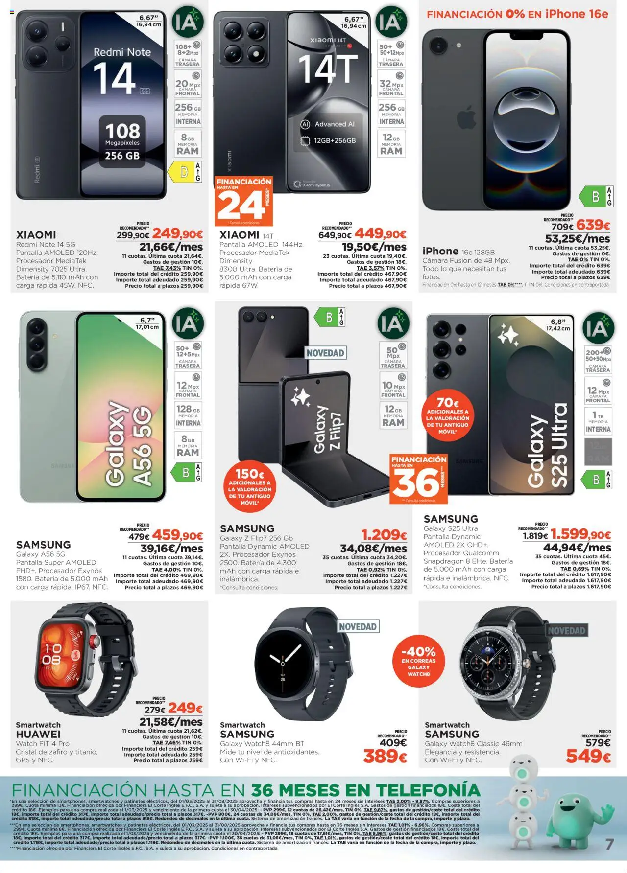 El Corte Inglés ofertas │ válido desde el 07.08.2025 | Página: 7 | Productos: Iphone, Cámara, Batería
