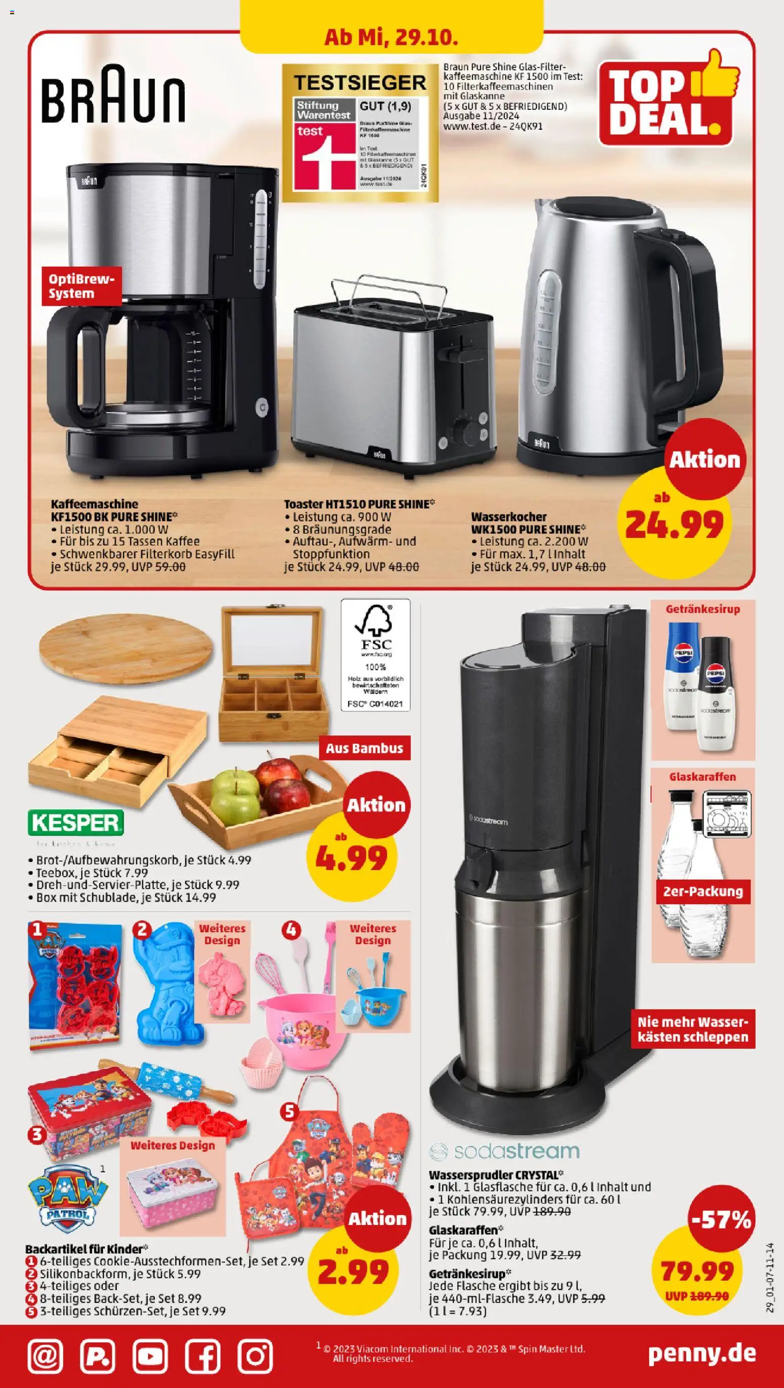 Penny Prospekt 	 – gültig ab 27.10.2025 | Seite: 31 | Produkte: Kaffeemaschine, Toaster, Kaffee, Pepsi