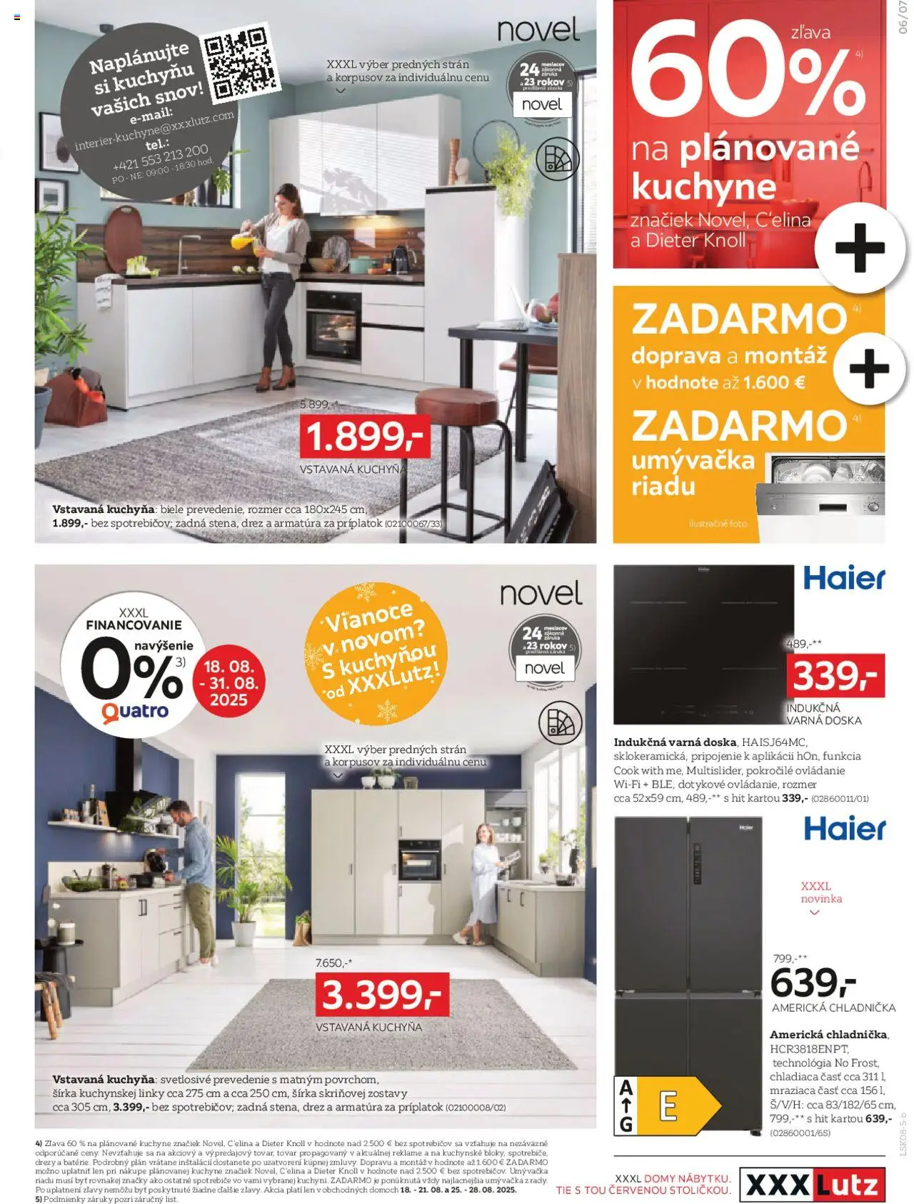 XXXLutz zľava 30 % takmer na všetko │ platný od 18.08.2025 | Strana: 7 | Produkty: Drezy, Drez, Kuchyňa, Chladnička