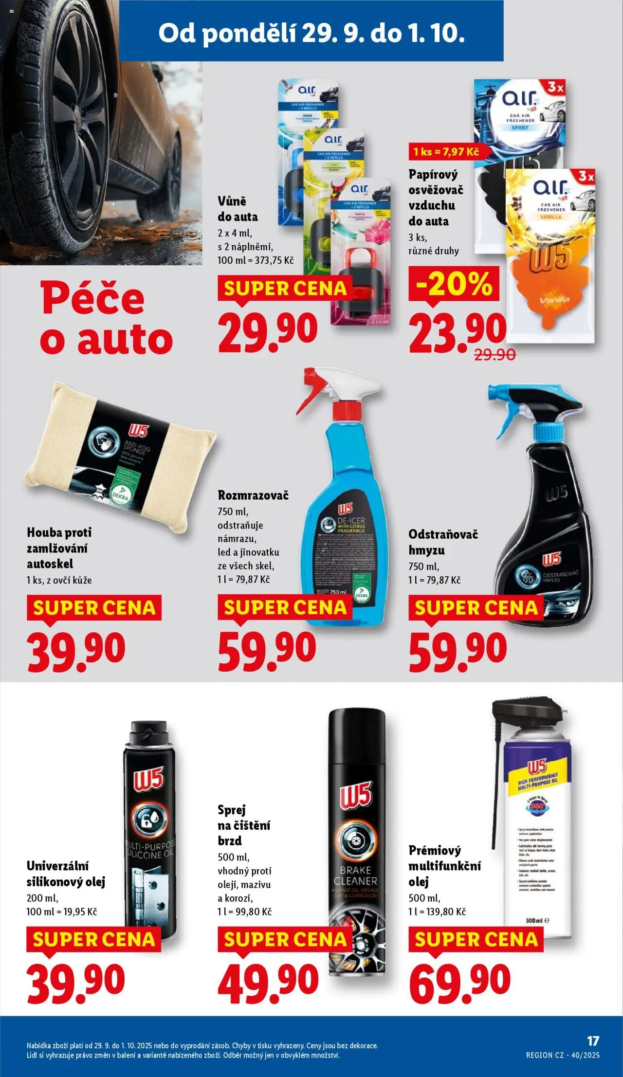 Lidl leták - Spotřební zboží od 29.09.2025 | Strana: 10 | Produkty: Olej, Vůně do auta, Osvěžovač vzduchu, LED