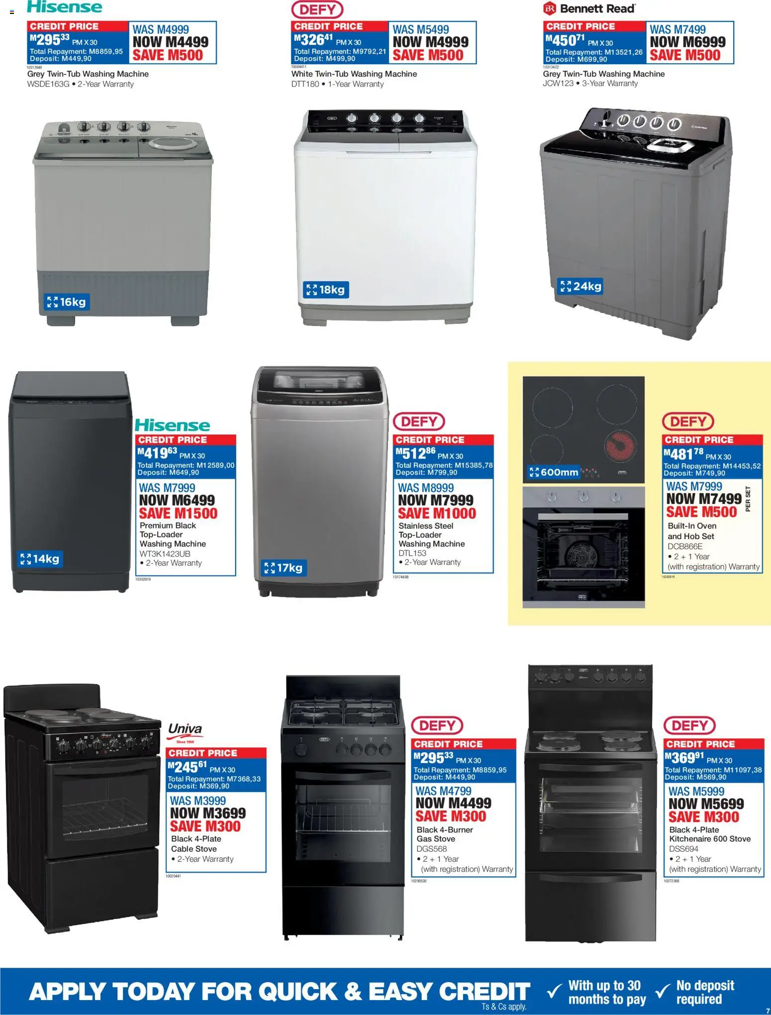 New OK Furniture catalogue – valid from 19.01.2026 | Page: 7 | Products: Washing machine, Oven, Hob, Stove