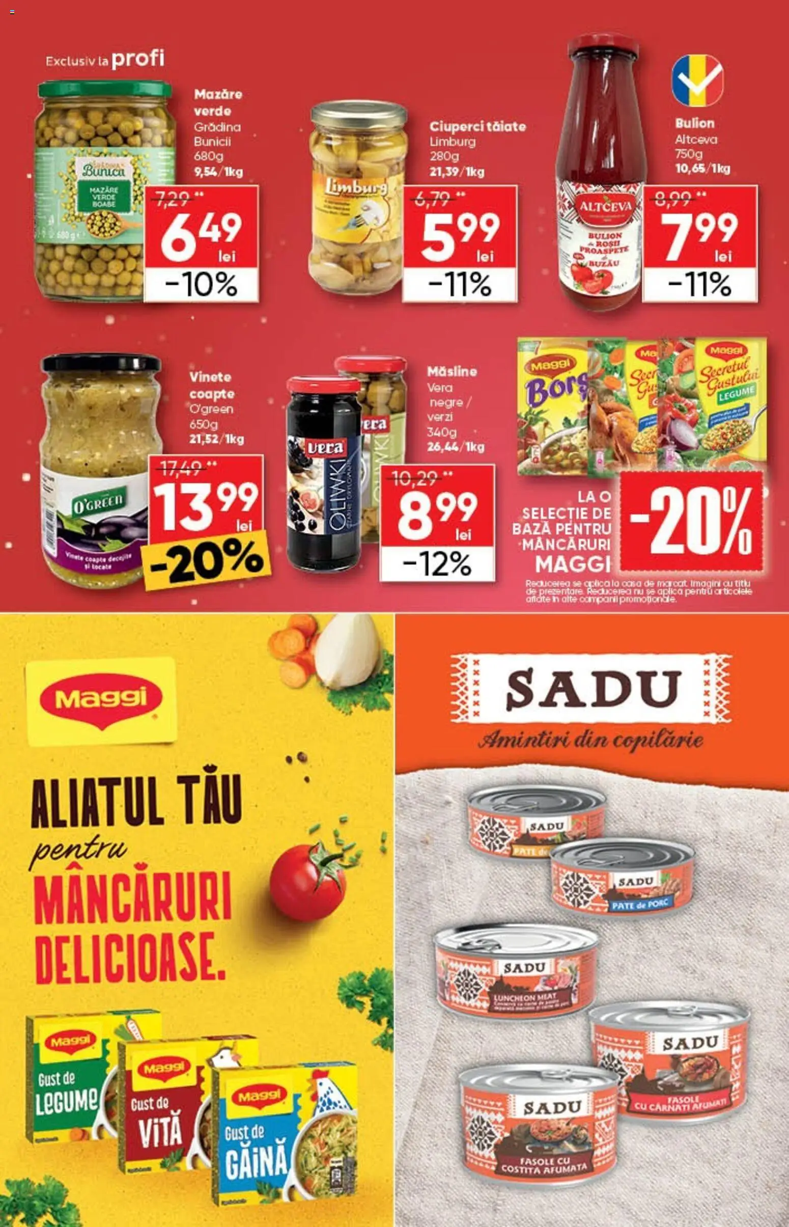 Noul catalog Profi – valabil de la 10.12.2025 | Pagină: 9 | Produse: Pate, Ciuperci, Legume, Cârnați