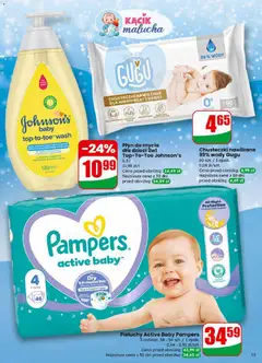 Pogląd oferty "Pieluchy Active Baby Pampers, 3 rodzaje, 38 - 54 szt. / 1 opak." - ważna od 10.12.2025 | Strona: 15 | Produkty: Pampers