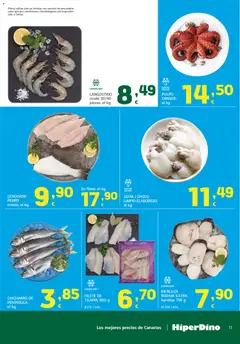 Vista previa HiperDino folleto válido desde el 23.04.2026 | Página: 11 | Productos: Filete, Bandeja, Langostino
