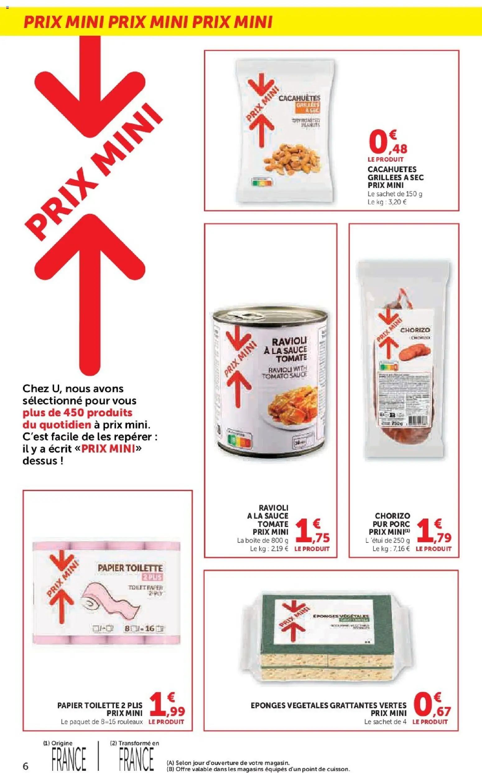 {H1} | Page: 6 | Produits: Chorizo, Papier toilette, Porc