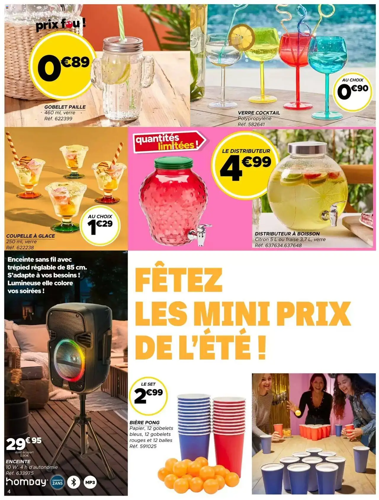  | Page: 4 | Produits: Citron, Fraise, Enceinte, Bière