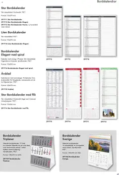 Lyreco - Almanackor och kalendrar 2025 - Förhandsvisning av reklamblad från butik Lyreco aktuell från 27.08.2024 | Sida: 47 | Produkter: Kalender