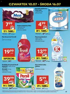 Delikatesy Centrum Gazetka od 10.07.2025 | Strona: 41 | Produkty: Płyn do prania Perwoll, Papier toaletowy, Rolki, Detergent