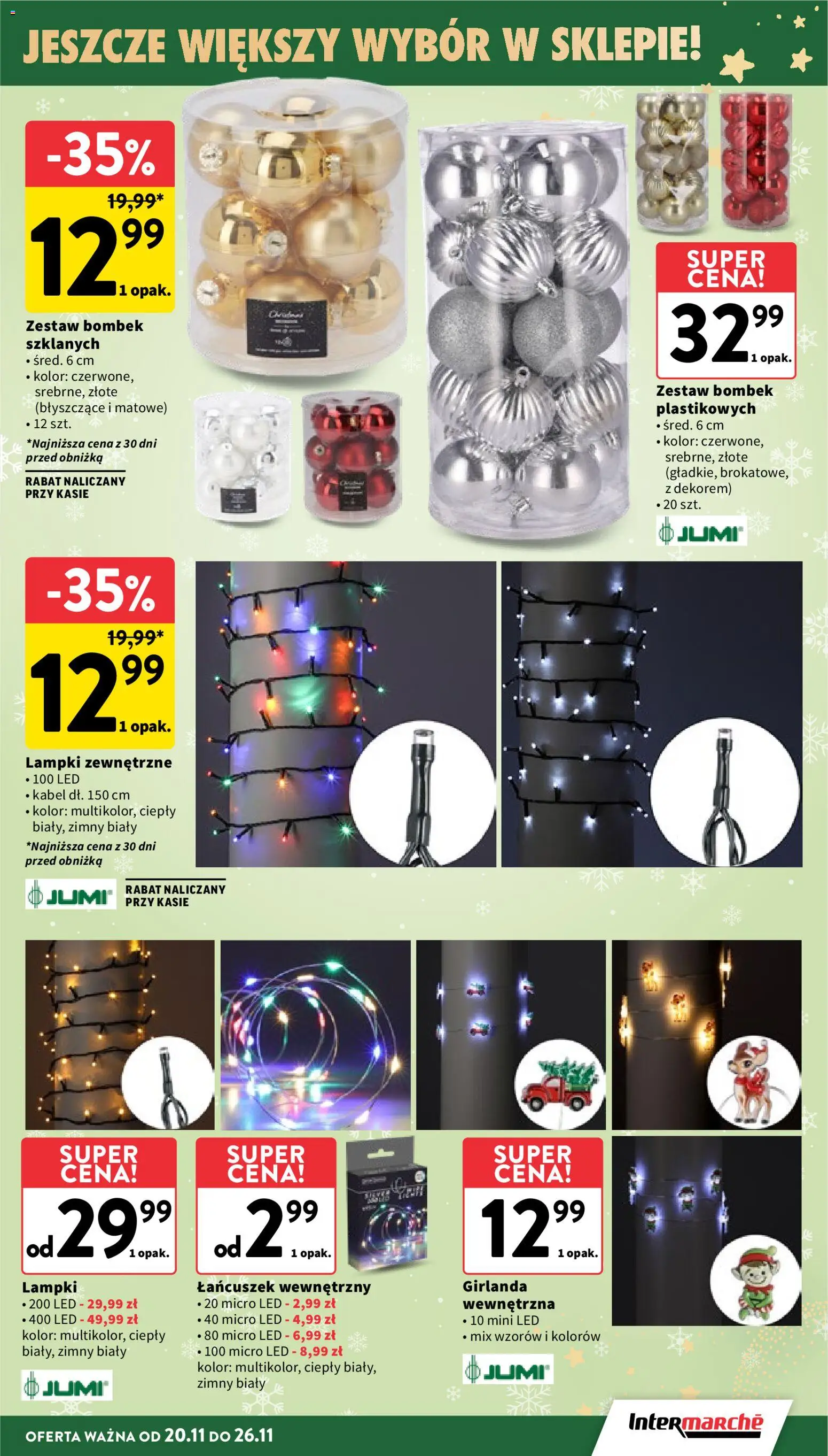 Intermarche Gazetka od 20.11.2025 | Strona: 15 | Produkty: Kabel, Lampki