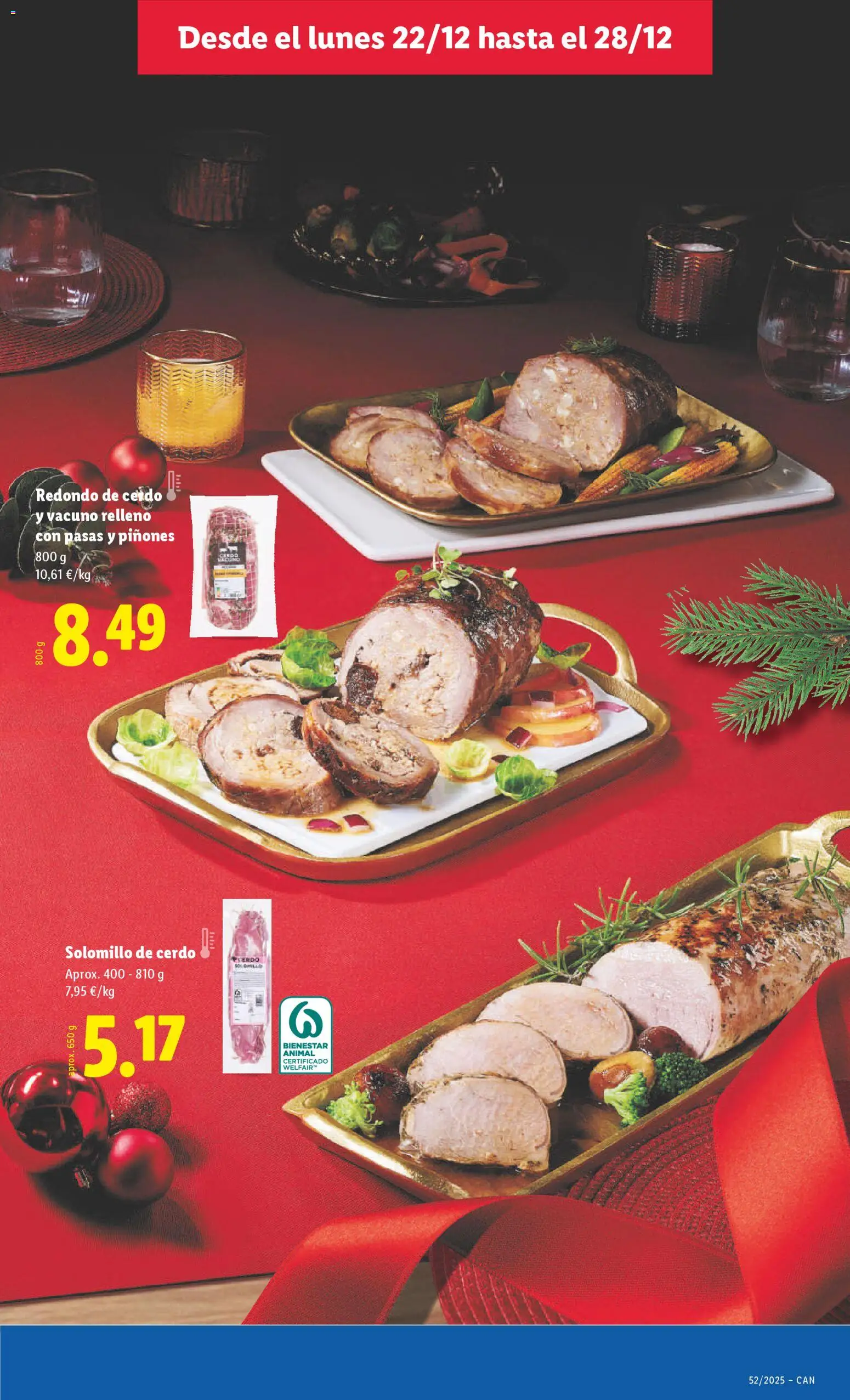 Lidl - Canarias │ válido desde el 22.12.2025 | Página: 9 | Productos: Solomillo de cerdo, Cerdo