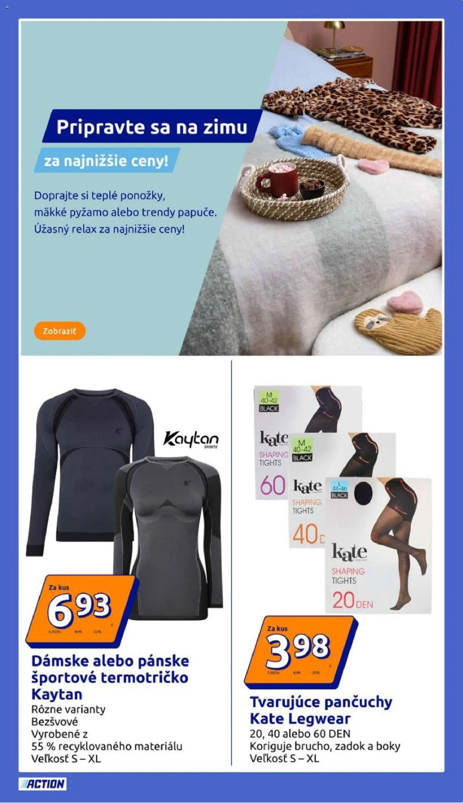 Nové Action akcie – leták je platný od 10.12.2025 | Strana: 19 | Produkty: Pyžamo