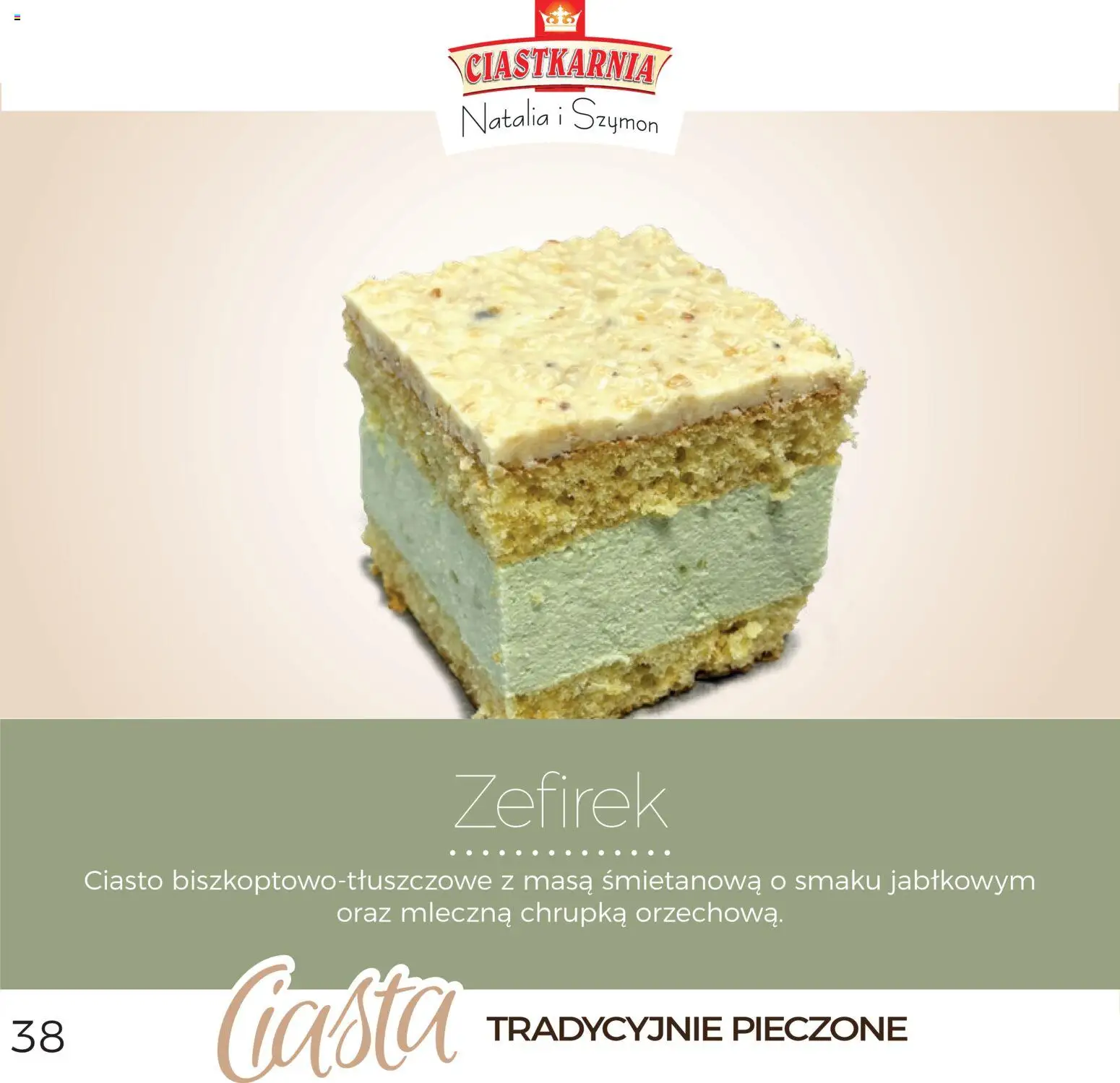 Topaz Gazetka - Ciasta  od 01.12.2025 | Strona: 38 | Produkty: Ciasto