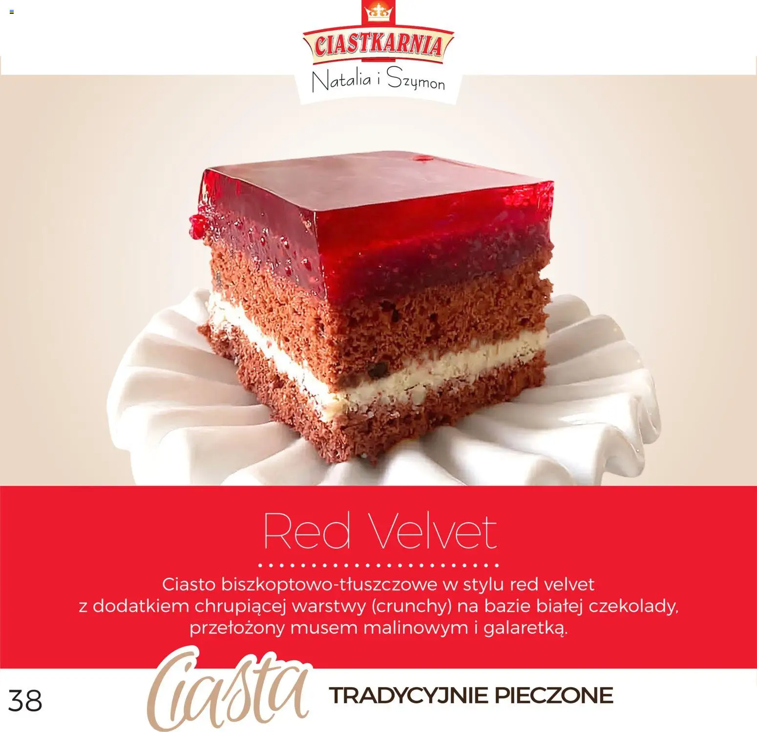 Topaz Gazetka - Ciasta  od 01.12.2025 | Strona: 38 | Produkty: Ciasto