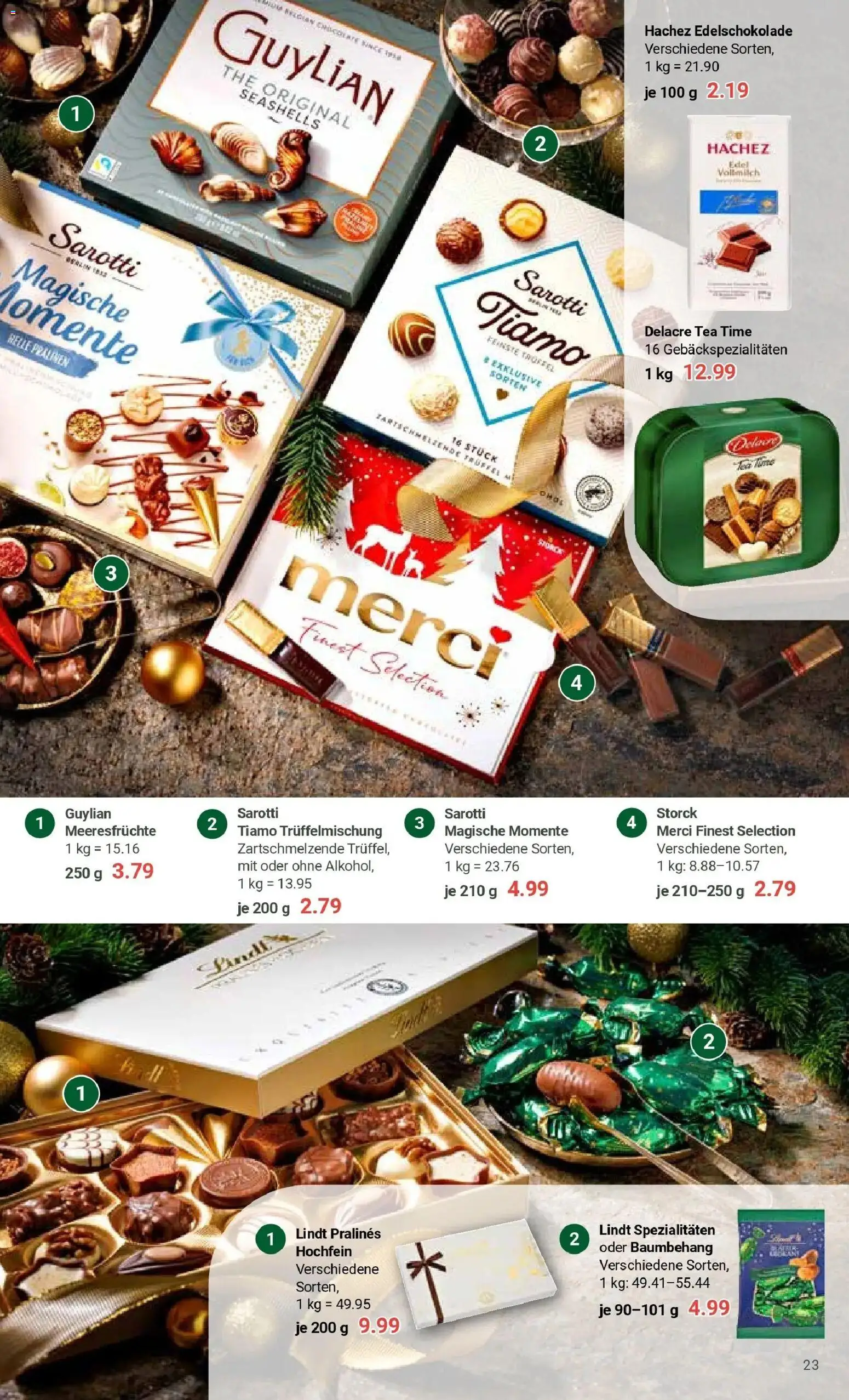 Globus prospekt Gera	 – gültig ab 01.12.2025 | Seite: 57 | Produkte: Merci, Meeresfrüchte, Lindt
