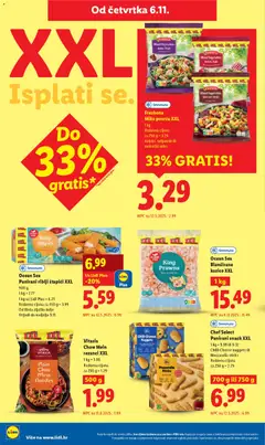 Ocean Sea Blanširane kozice XXL, 1 kg - Pregled kataloga iz trgovine Lidl, vrijedi od 03.11.2025 | Stranica: 78