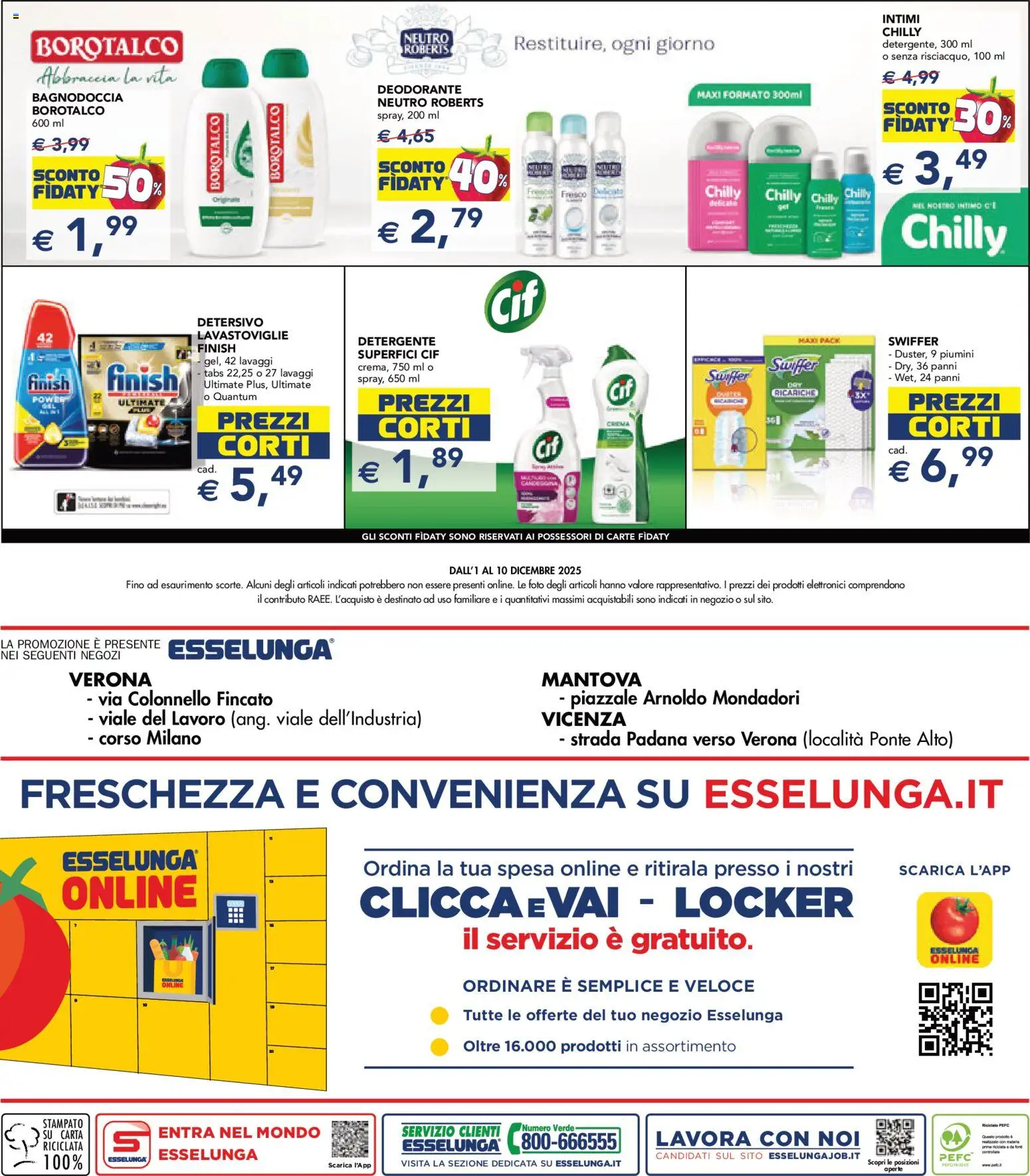 Volantino Esselunga S del 01.12.2025 | Pagina: 23 | Prodotti: Deodorante, Detergente, Intimo, Lavastoviglie