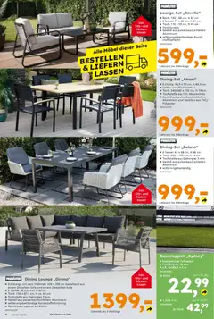 Globus Baumarkt Prospekt 	 ab 23.03.2026 gültig | Seite: 4 | Produkte: Kissen, Sessel, Tisch