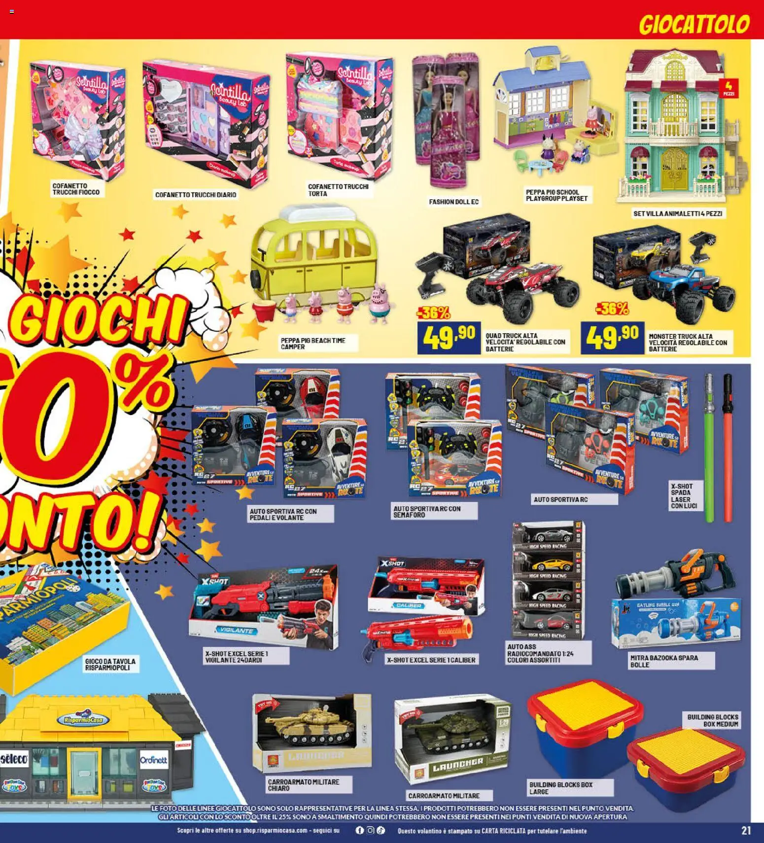 Volantino RisparmioCasa del 23.10.2025 | Pagina: 21 | Prodotti: Torta, Gioco, Batterie