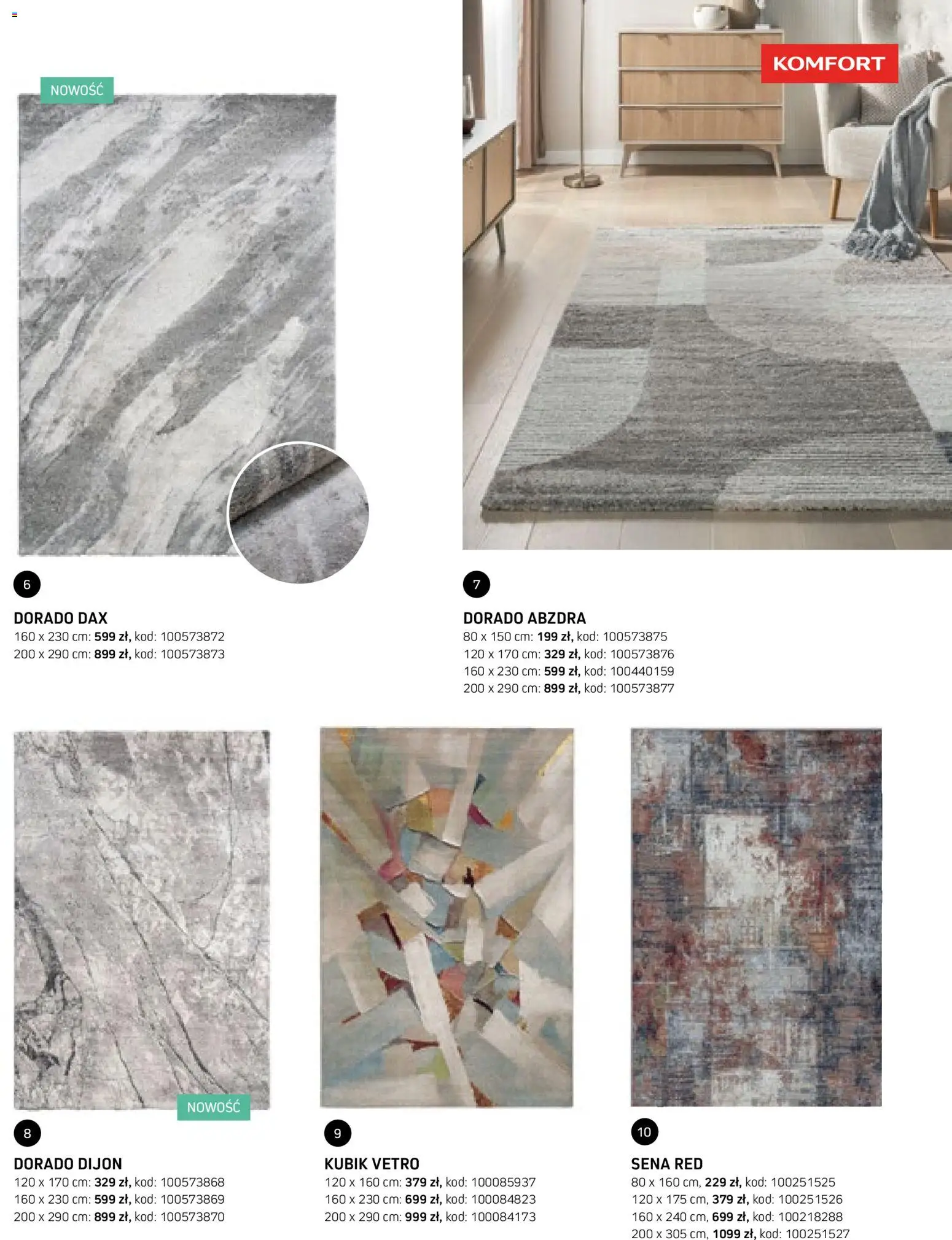 Komfort gazetka - Katalog dywanów od 17.03.2026 | Strona: 47