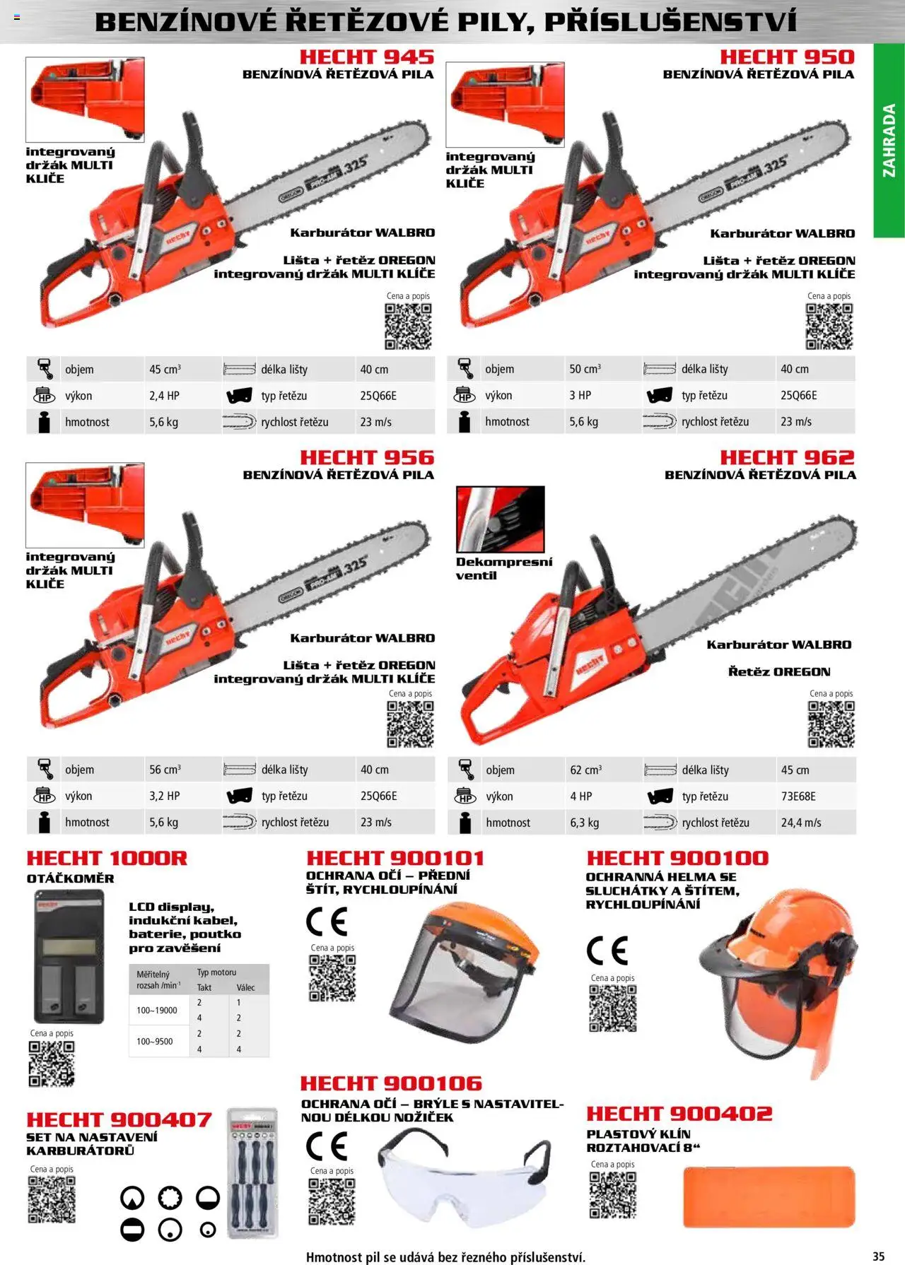 Hecht katalog - Podzim - zima 2025 od 01.09.2025 | Strana: 35 | Produkty: Helma, Zahrada, Hecht, Brýle
