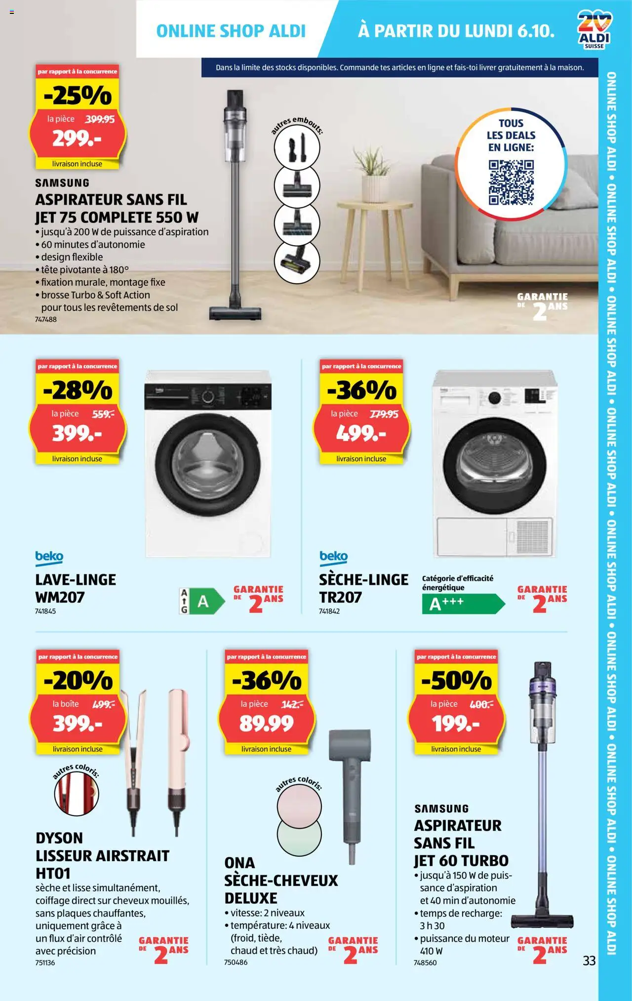 Aldi Aktionen FR – gültig ab 02.10.2025 | Seite: 34 | Produkte: Samsung, Dyson