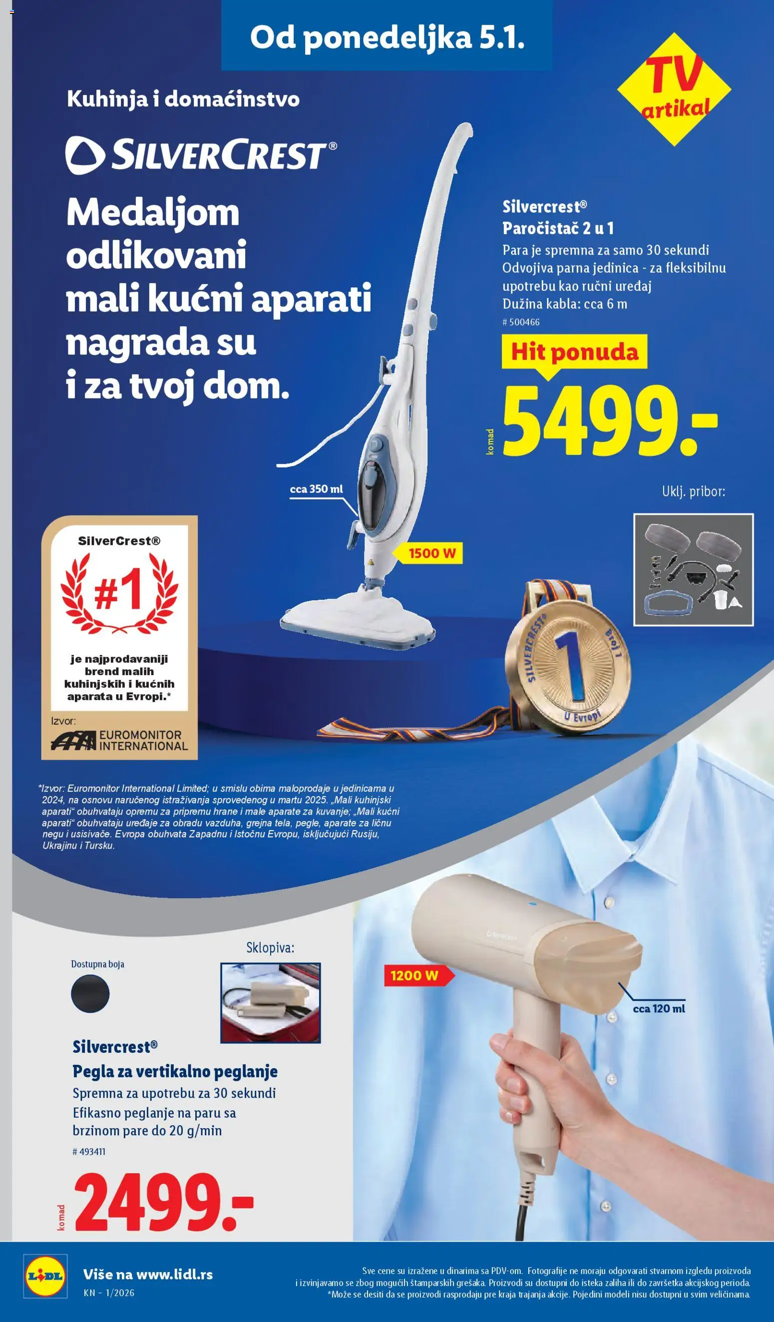 Lidl katalog - važi od 02.01.2026 | Strana: 68 | Proizvode: Pegla, Silvercrest, Kuhinja, Paročistač