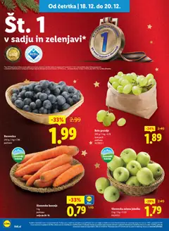 Lidl katalog akcije – veljaven od 18.12.2025 | Stran: 4 | Izdelki: Jabolka, Borovnice, Sadje, Zelena