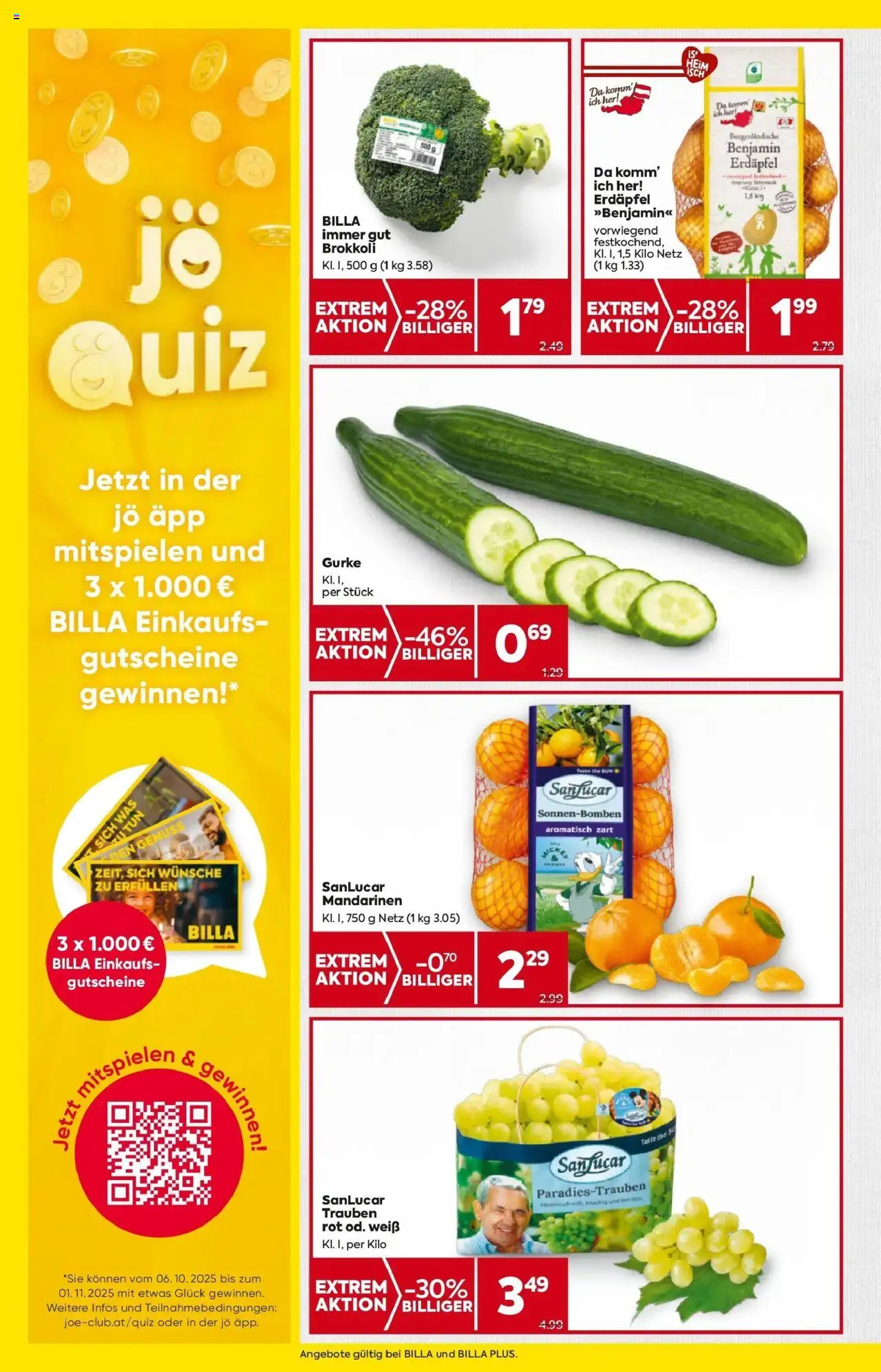 Billa Flugblatt - Amstetten, Neufurth gültig ab 09.10.2025 | Seite: 8 | Produkte: Mandarinen