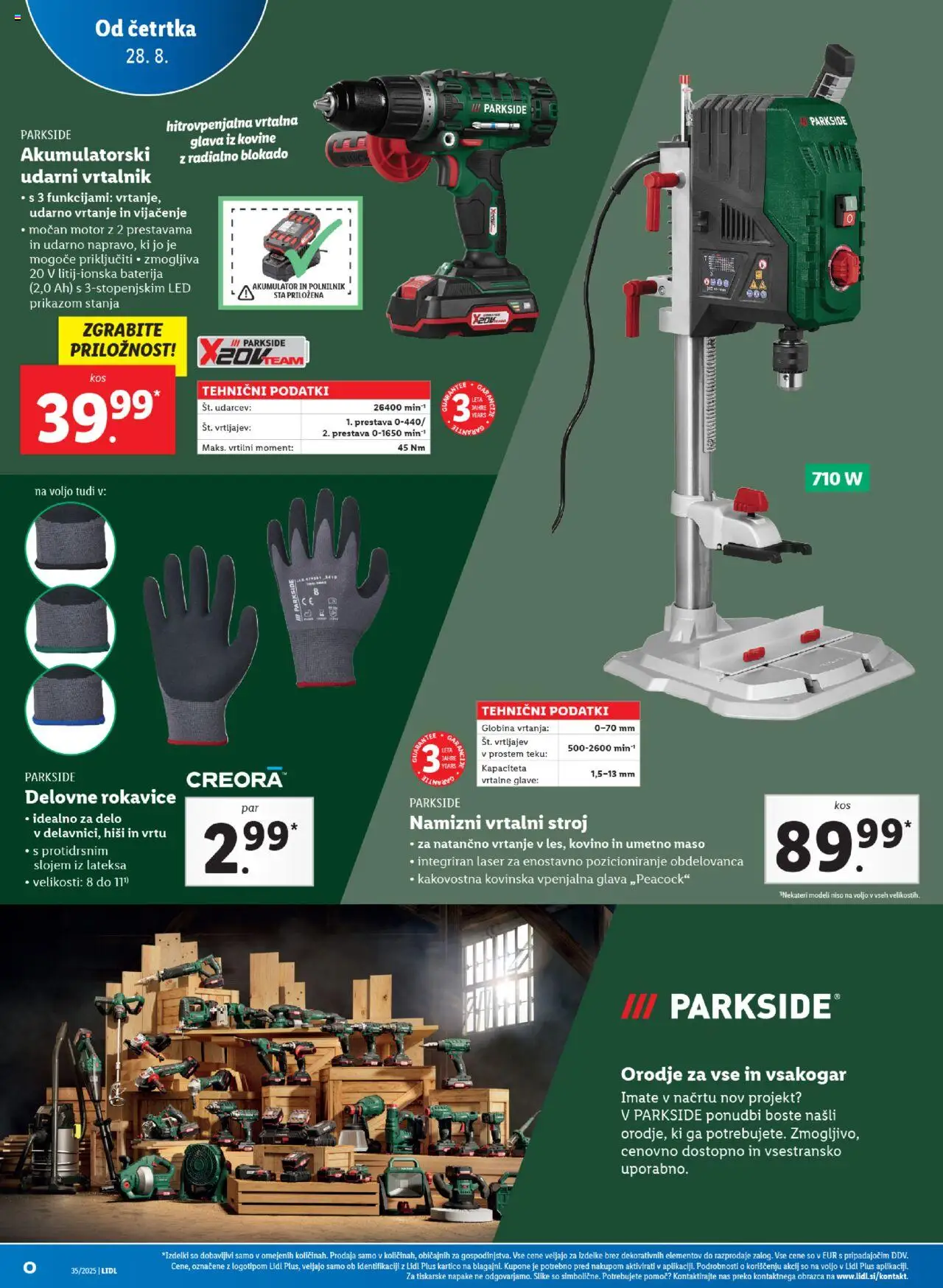 Lidl katalog │ velja od 28.08.2025 | Stran: 38 | Izdelki: Orodje, Akumulator, Polnilnik, Vrtalnik