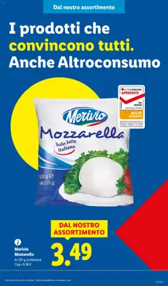 Volantino Lidl del 18.08.2025 | Pagina: 27 | Prodotti: Mozzarella, Latte