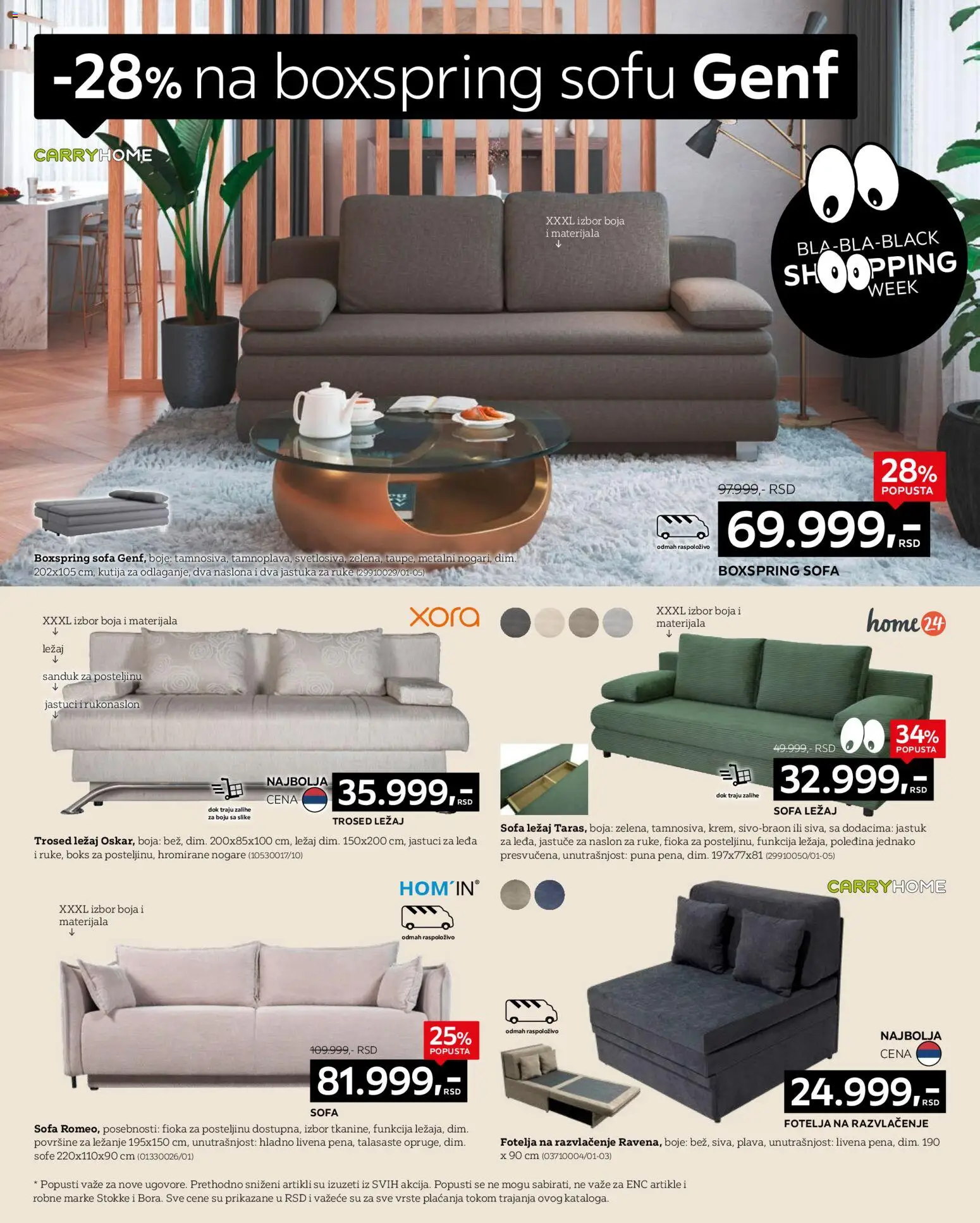 Lesnina XXXL katalog - važi od 21.11.2025 | Strana: 6 | Proizvode: Jastuk, Sofa, Fotelja, Kutija