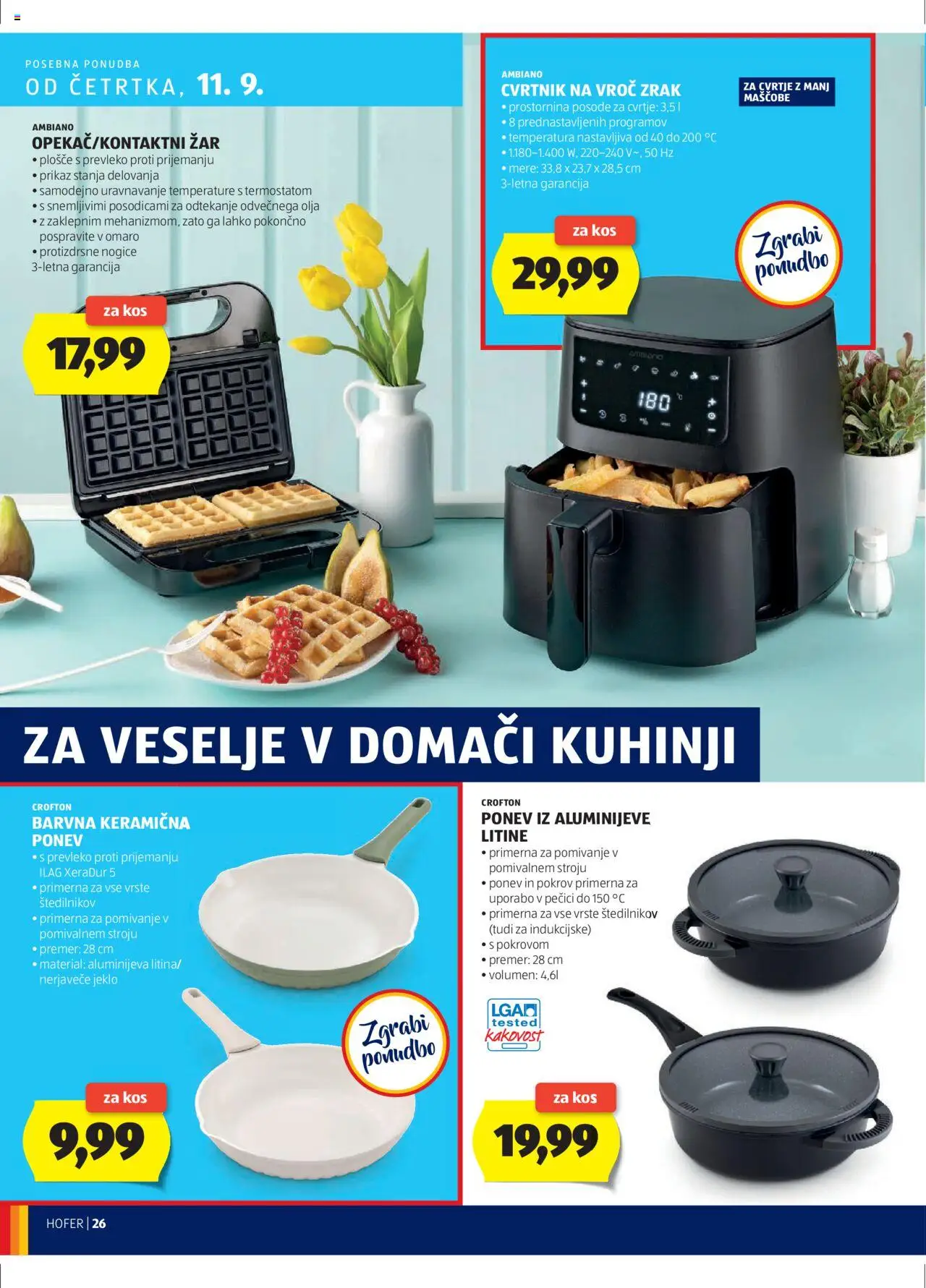 Hofer SI katalog | vrijedi od 04.09.2025 | Stranica: 26