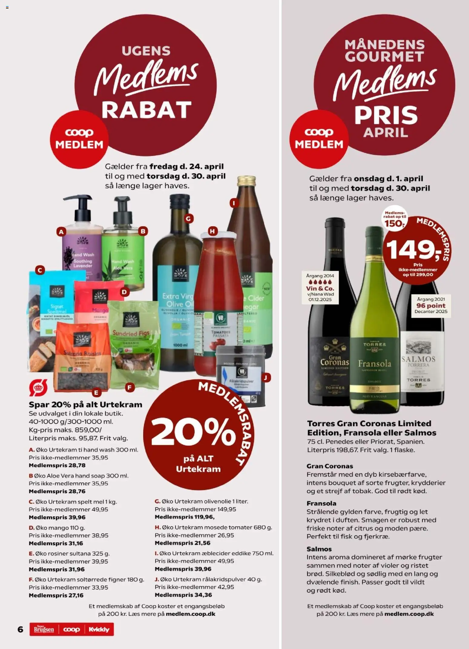 Kvickly tilbudsavis – gyldig fra 24.04.2026 | Side: 6 | Produkter: Mango, Cider, Mel, Figner