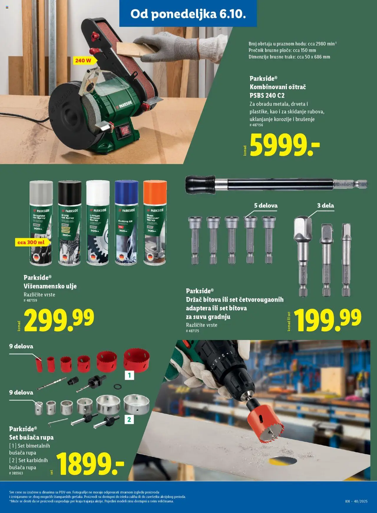 Lidl katalog - važi od 02.10.2025 | Strana: 39 | Proizvode: Parkside, Adapter, Ulje
