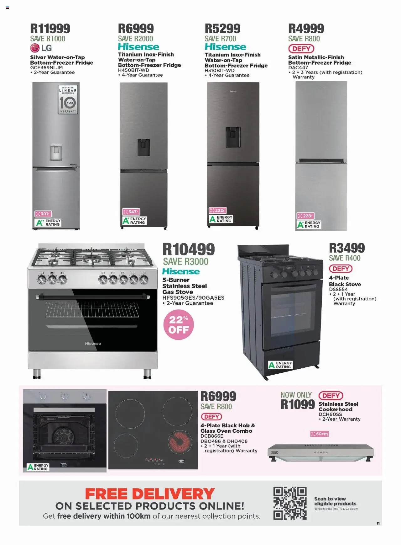 New House and Home catalogue – valid from 08.09.2025 | Page: 11 | Products: Hob, Compressor, Fridge, Gas stove